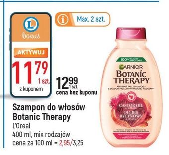 E.Leclerc Szampon olejek rycynowy i migdał garnier botanic therapy oferta