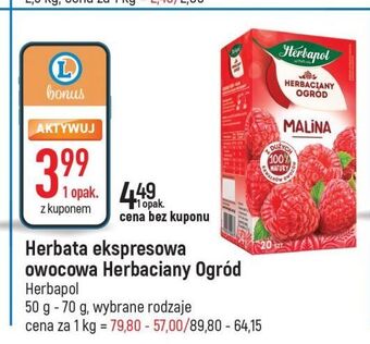 E.Leclerc Herbata malina herbapol herbaciany ogród oferta