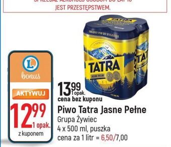 E.Leclerc Piwo tatra jasne pełne oferta