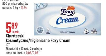 E.Leclerc Chusteczki higieniczne foxy cream oferta