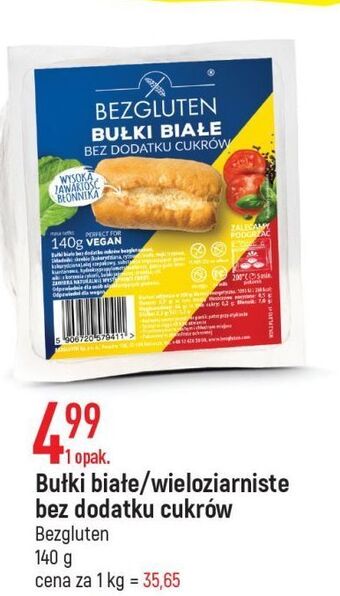 E.Leclerc Bułki wieloziarniste bez dodatku cukru bezgluten oferta