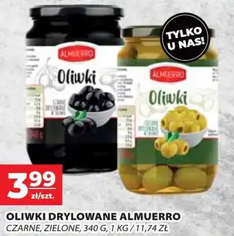 Top Market Almuerro Oliwki drylowane 340g, czarne, zielone oferta