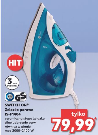 Kaufland Żelazko is-f1404 switch on oferta