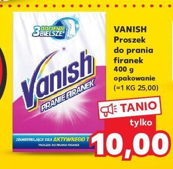 Kaufland Proszek do firanek vanish pranie firanek oferta