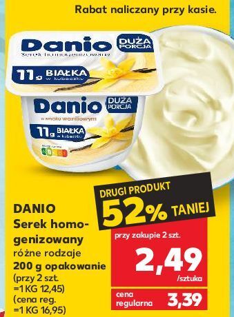 Kaufland Serek wanilia danone danio oferta