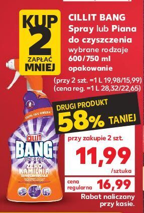 Kaufland Płyn zero kamienia cillit bang oferta