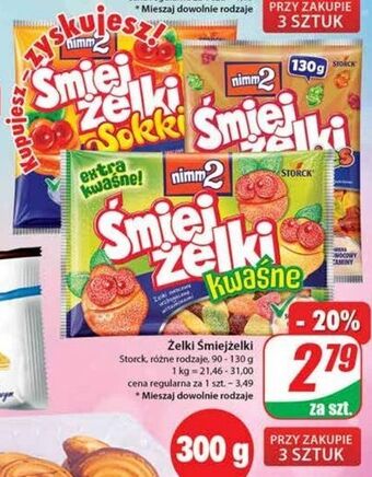 Dino Żelki kwaśne nimm2 śmiejżelki oferta