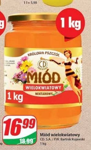Dino Miód wielokwiatowy nektarowy cd królowa pszczół oferta
