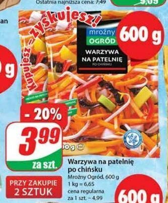 Dino Warzywa na patelnię po chińsku mroźny ogród oferta