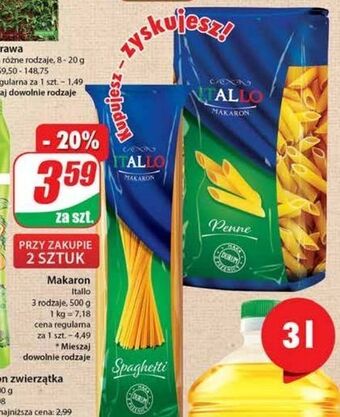 Dino Makaron rurki itallo oferta