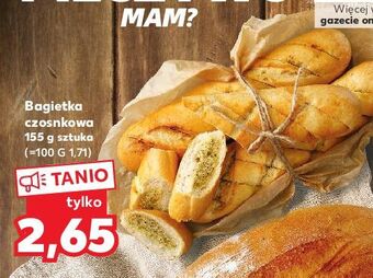 Kaufland Bagietka czosnkowa oferta