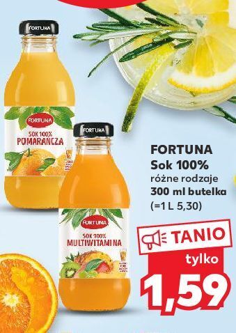 Kaufland Sok 100% pomarańczowy fortuna oferta
