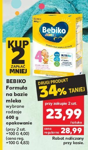 Kaufland Mleko 4 bebiko junior oferta