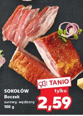 Kaufland Boczek surowy wędzony extra sokołów oferta