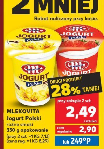 Kaufland Jogurt waniliowy mlekovita polski oferta