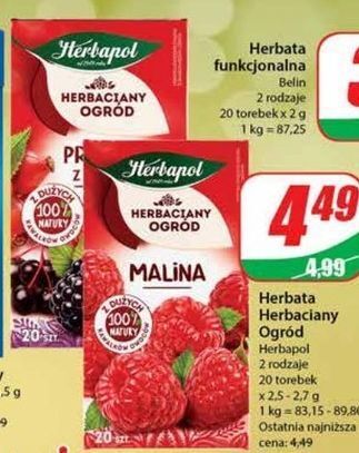 Dino Herbata prosto z lasu herbapol herbaciany ogród oferta