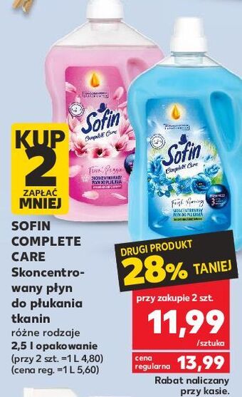Kaufland Płyn do płukania pink passion sofin complete care oferta