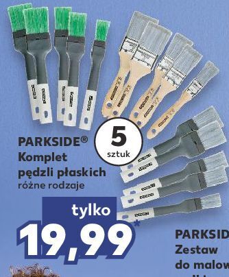 Kaufland Pędzle płaskie parkside oferta