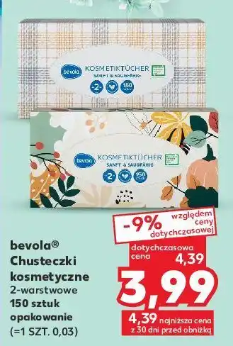 Kaufland Chusteczki higieniczne 2-warstwowe bevola oferta