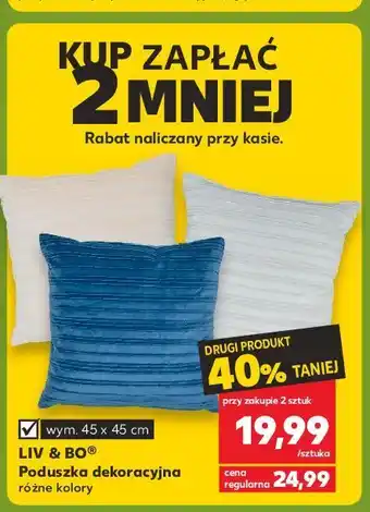 Kaufland Poduszka dekoracyjna 45 x cm liv & bo oferta