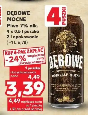 Kaufland Piwo dębowe mocne oferta