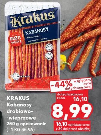 Kaufland Kabanosy drobiowo-wieprzowe krakus animex oferta