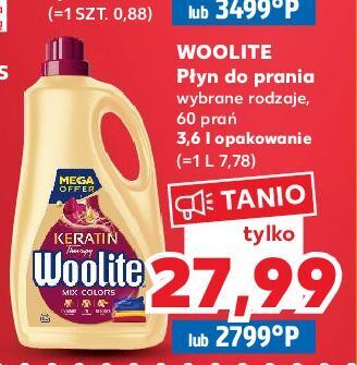 Kaufland Płyn do prania mix colors woolite keratin oferta