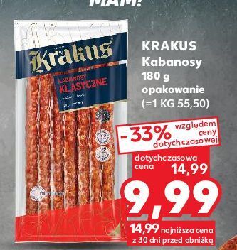 Kaufland Kabanosy klasyczne krakus animex oferta