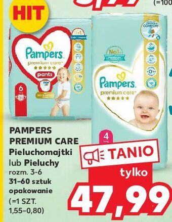 Kaufland Pieluchy pieluchomajtki 6 pampers premium care pants oferta