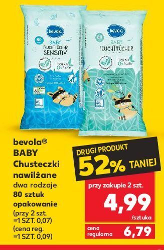 Kaufland Chusteczki nawilżające dla dzieci mild bevola baby oferta