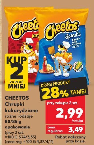 Kaufland Chrupki ketchup cheetos oferta