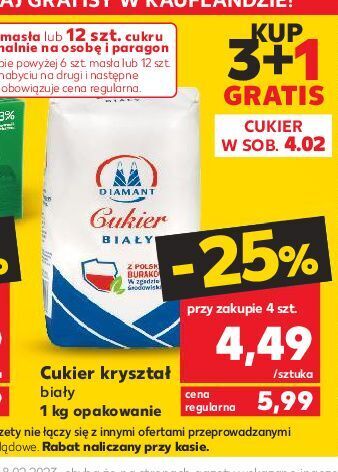 Kaufland Cukier biały diamant oferta