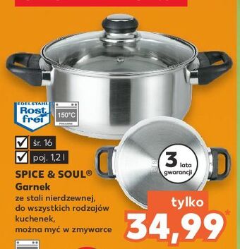 Kaufland Garnek ze stali nierdzewnej 16 cm spice&soul oferta
