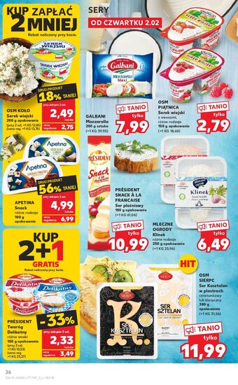 Kaufland Serek wiejski osm koło oferta