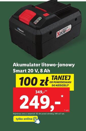 Lidl Akumulator litowo-jonowy 20v parkside oferta