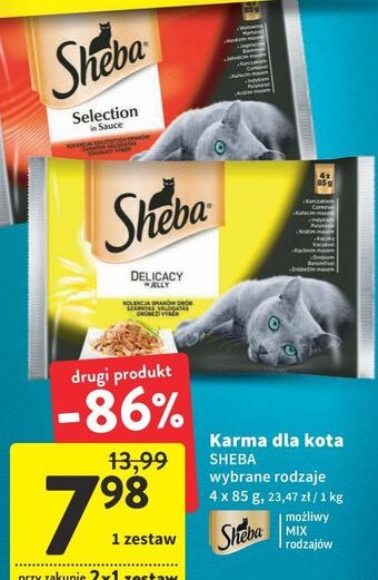 Intermarche Karma dla kota smaki drobiowe sheba delicacy in jelly oferta
