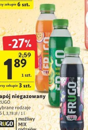 Intermarche Napój zielony frugo oferta