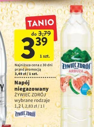 Intermarche Woda arbuzowa żywiec zdrój z nutą... oferta