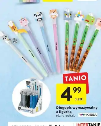 Intermarche Długopis wymazywalny z figurką zwierzaczka kidea oferta