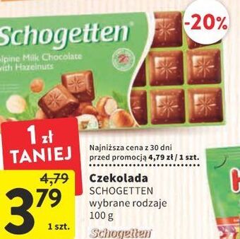 Intermarche Czekolada mleczna z orzechami schogetten oferta