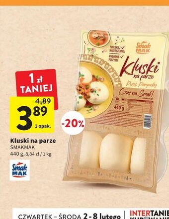 Intermarche Kluski na parze smak mak aaale dobre! oferta