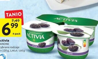 Intermarche Jogurt suszona śliwka danone activia oferta