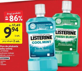 Intermarche Płyn do płukania ust listerine fresh burst oferta