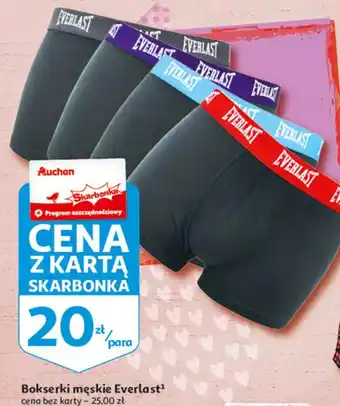 Auchan Bokserki męskie everlast oferta