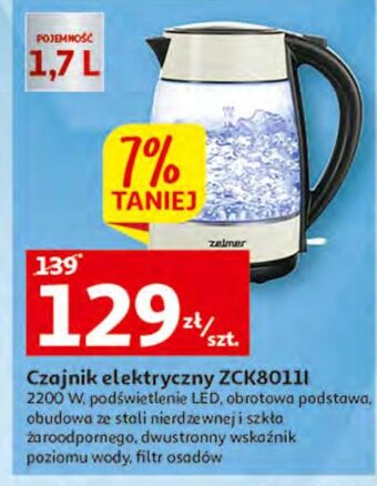 Auchan Czajnik zck8011i zelmer oferta