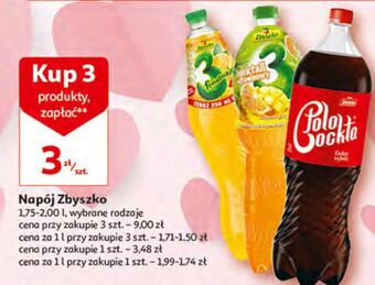 Auchan Napój zbyszko 3 pomarańcze oferta