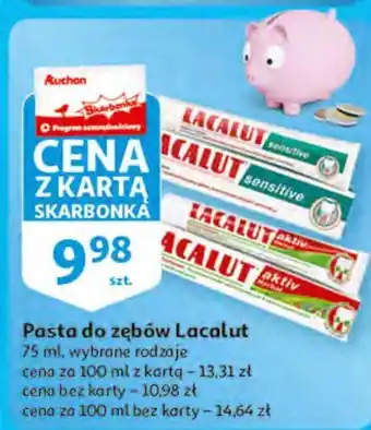 Auchan Pasta do zębów lacalut sensitive oferta