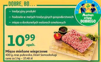 Auchan Mięso mielone wieprzowe auchan pewni dobrego oferta