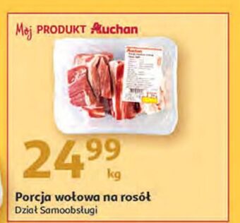 Auchan Porcja rosołowa wołowa auchan oferta