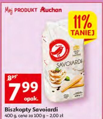 Auchan Biszkopty podłużne auchan różnorodne (logo czerwone) oferta